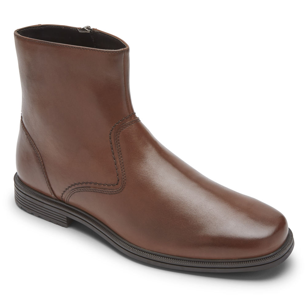 Rockport Singapore Mens Boots - Taylor Zipper Brown - YH6798532